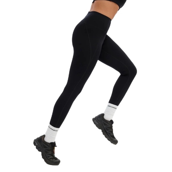 Girlfriend Collective Black Compressive High-Rise Legging Athletic Gym Size S - Picture 2 of 11